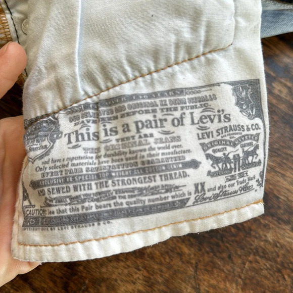 Vintage 501 denim cut off shorts size xs 25 - Picture 5 of 9